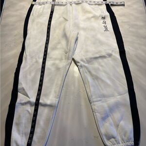 Nike White and Black Sweatpants
